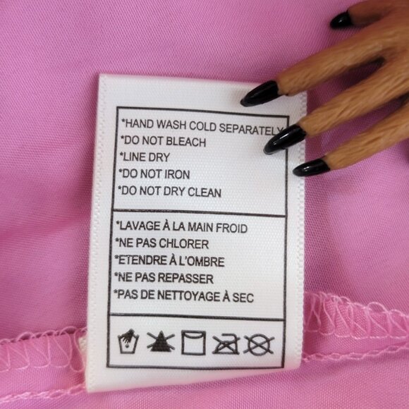 Betsey Johnson Classically Pink Heart Dress Pale Pink Red Glitter Hearts size 6 - Picture 4 of 9